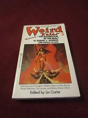 Weird Tales #3 By Lin Carter (1981 Pb) Brian Lumley Manly Wade Wellman Jacobi • $17.60