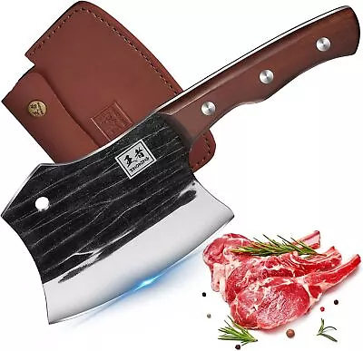 ENOKING 5.7'' Meat Cleaver Knife Heavy Duty Bone Butcher Chopper Axe For Kitchen • $24.99