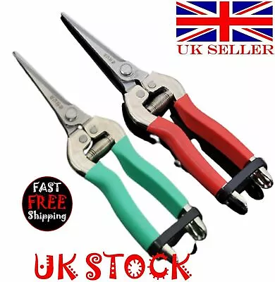Steel Shears Secateurs Pruners Plant Grape Cutters Bonsai Scissors Garden Tools • £6.99