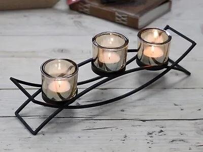 Centrepiece Iron Votive Candle Holder - 3 Cup Silluethe. FREE P&P • £15