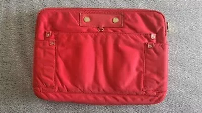 MARC JACOBS Red Laptop Sleeve Fits Up To 14 Inches USED Small Blemish SEE PHOTOS • $35