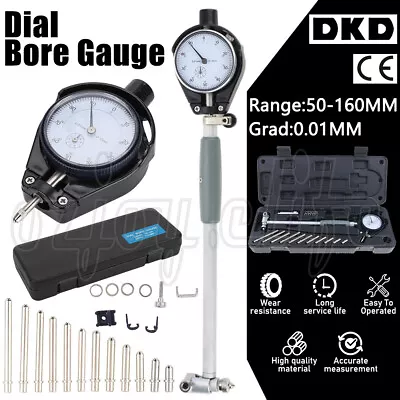 Indicator Cylinder Bore Gauge Dial Measuring Micrometer Metric Kit 50-160mm AU • $59.89