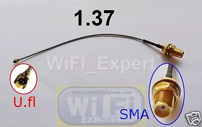 1 X U.fl IPX 1.37 Cable To SMA Antenna Pigtail Cable For WIFI Wireless From USA • $3.44