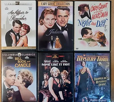 Cary Grant DVD Lot Classic Films James Stewart Marilyn Monroe Vintage Cinema • $29.41