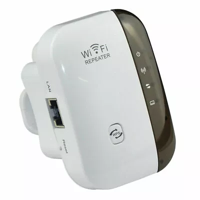 300Mbps WiFi Signal Repeater Extender UK Plug Range Booster Internet Amplifier Z • £15.72