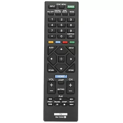 New RM-YD092 Remote For Sony TV KDL-32R421A KDL-50R450A KDL-40R380B KDL-46R450A • $6.78