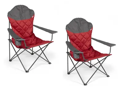 Kampa XL High Back Chair Lightweight 600D Polyester Carry Bag Ember X2 (PAIR) • £51.99