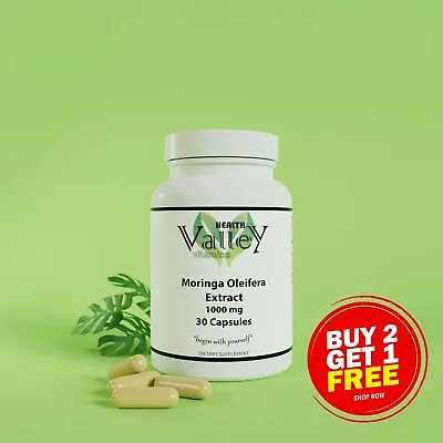 Moringa Oleifera Extract 1000mg Antioxidants Blood Sugar Levels Cholesterol • $7.95