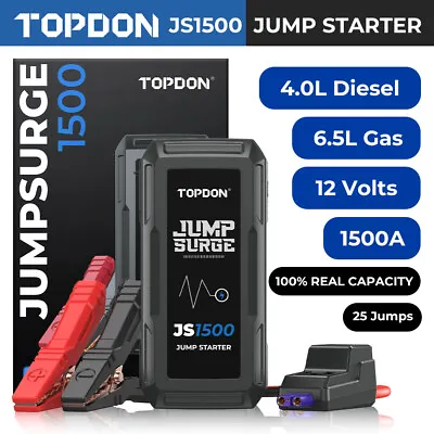 *2024NEW* Portable Jump Starter Car Battery Pack Booster Jumper Charger 10000mAh • £64.99