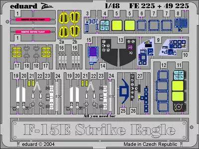 Eduard ZooM 1/48 F-15E Strike Eagle Photoetch Interior Detail For Revell FE225 • $9.99