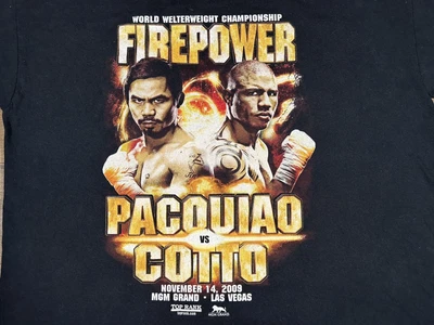 $39.99 • Buy XXL Original New Boxing Fight Manny Pacquiao Vs. Miguel Cotto T-Shirt Black