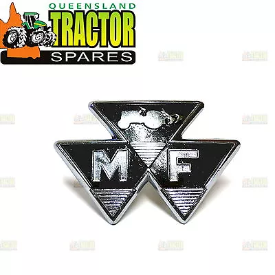 Massey Ferguson 35 And 35X Front Bonnet Emblem (Triple Triangle) Economy Emblem • $80.10