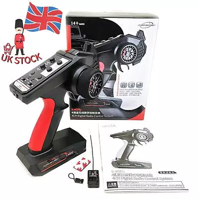 4CH Digital Radio Control System 2.4GHz Transmitter+Receiver For RC Car Boats H • £50.63