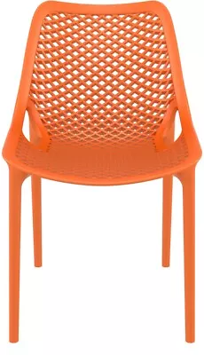Modern Plastic Chairs Outdoor New Orange • £19.50