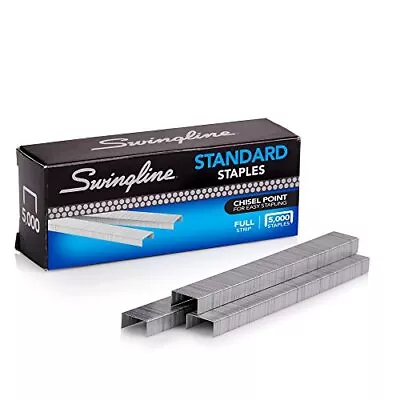 Swingline Staples Standard 1/4 Inches Length 210/Strip 5000/Box 1 Box - Note ... • $4.25