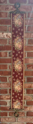 £40.54 • Buy Corona Decor Co Tapesty Wall Decor 42  X 5.5  Bell Pull Brass Ornamental VTG