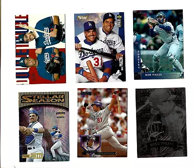 Mike Piazza Los Angeles Dodgers Cards Lot Of 6 Upper Deck Score Fleer Ultra • $5.99