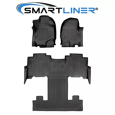 SMARTLINER Floor Mats Liner 3 Rows Set Black For 2018-2021 Expedition/Navigator • $164.99