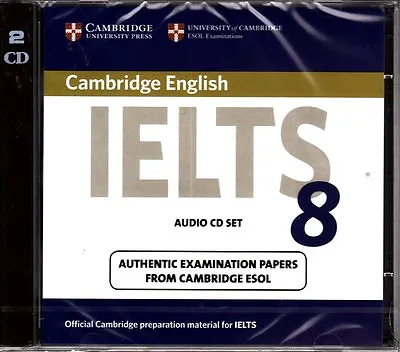 Cambridge IELTS 8 Audio CD's ESOL Examination Papers @NEW & SEALED@ • £36.95