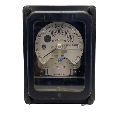 USED VINTAGE General Electric 120V 4W 3PH Electric WattHour Meter 701X 35 G10 • $64.99
