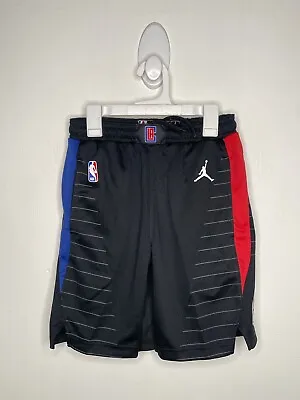 NBA Air Jordan Los Angeles Clippers Shorts Size Small 8 Elastic Waist Basketball • $29.99