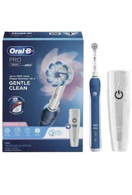 $56.97 • Buy BRAND NEW Oral-B Pro 1500 Sensitive Care Electric Toothbrush With Travel Case