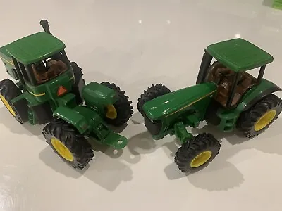 Two Plastic John Deere Toy Tractors As Is • $20.80