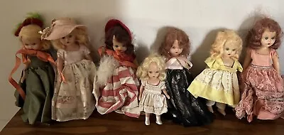 Vintage Used Lot Of 7 Nancy Ann Storybook Dolls Adorable • $19.99