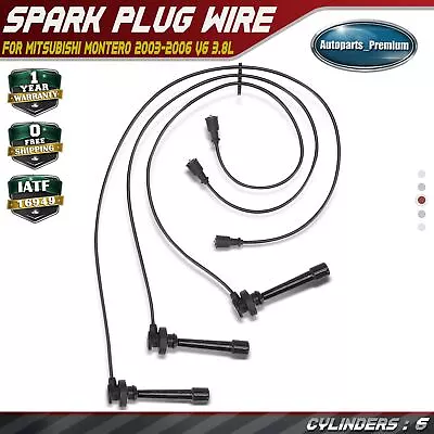 3x New Spark Plug Wire Set For Mitsubishi Montero 2003 2004 2005 2006 V6 3.8L	 • $22.99