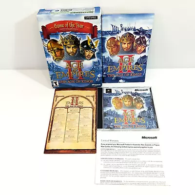 Age Of Empires II The Age Of Kings PC Boxed Complete With Manual & Chart 1999 • $59.95