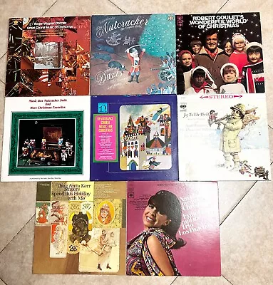 Lot Of 8 Vintage Christmas Albums Vinyl Records Tchaikovsky Goulette Anita Ker • $25