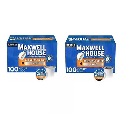 🔥(2-PACK)🔥Maxwell House Breakfast Blend Light Roast K-Cup Coffee Pods (100 Ct) • $108.70