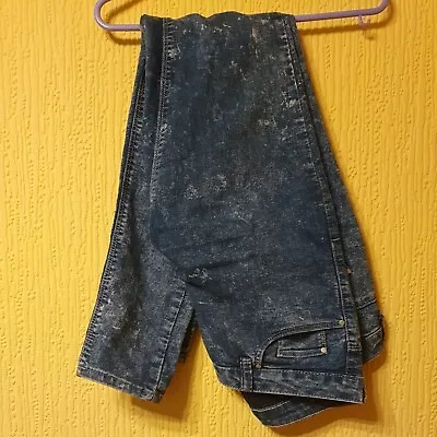 £5.50 • Buy Womens Ladies Blue Acid Wash Super Skinny Low Rise Jeans Trousers 10 Primark