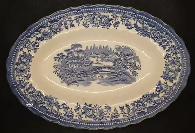 Myott Meakin Made In England Tonquin Pattern Small Oval Platter - 22.5cm Long • $24.45