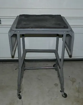 $125 • Buy Vintage Metal Drop-Leaf Typewriter Table Stand Used In Good Condition