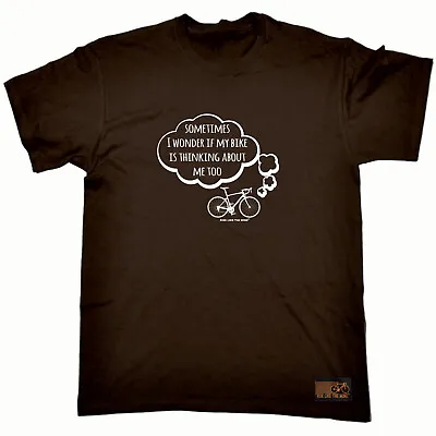 £10.95 • Buy Cycling RLTW Sometimes I Wonder If My Bike  - Mens Funny Novelty T-Shirt Tshirts