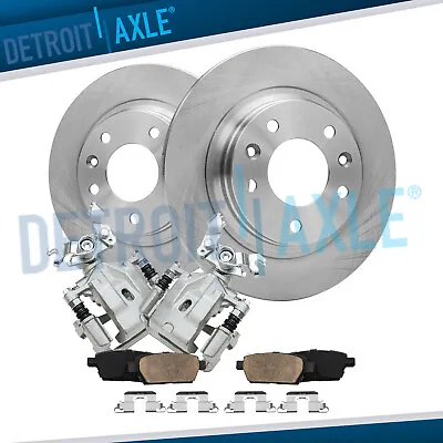 Rear Rotors Calipers Ceramic Brake Pads For 2006 - 2011 Ford Fusion Lincoln MKZ • $158.80