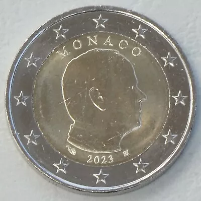 Monaco 2 Euro Coin 2023 Albert II UNC • $5.95