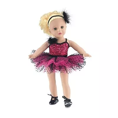 Emily Rose 18 Inch Doll 4 Piece Jazz Ballet Ballerina Dance Outfit Includes Dol • $28.71