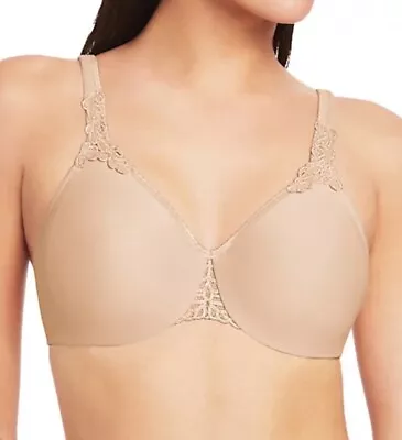 Wacoal Bodysuede Ultra Full Figure Seamless Bra 85814 Nude 38DD $60 • $29