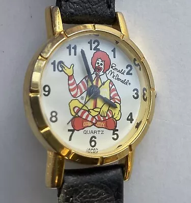 Vintage Ronald McDonald (McDonalds) Analog Watch Japan Gold Tone - Needs Battery • $18