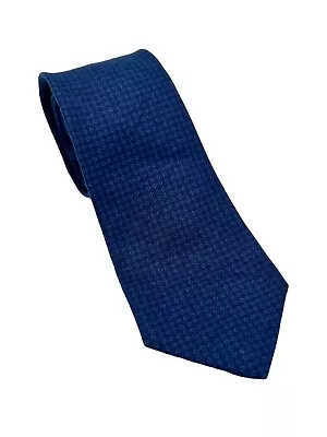Ralph Lauren Black Label Italy Men's Neck Tie Blue Tonal Linen Skinny Nwt $155 • $42.49