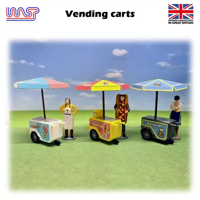 Slot Car Trackside Scenery Hot Dog Vending Cart 1:32 Scale WASP • $22.76