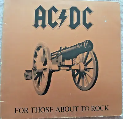 Rare Vintage Lp Record 1981 Ac/dc - For Those About To Rock • $60