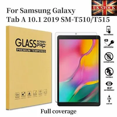 Tempered Glass Screen Protector For Samsung Galaxy Tab A 10.1 2019 T510 T515 • £3.99