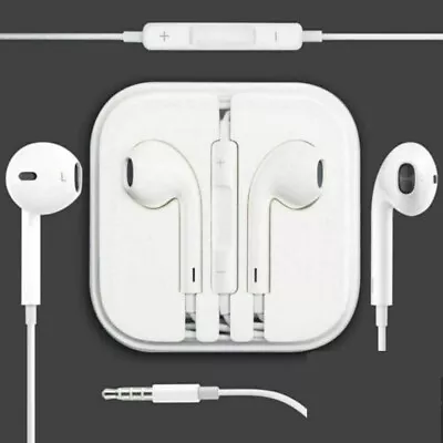 £3.99 • Buy Universal Earphone 3.5mm Jack Handsfree With Mic For IPhone 5s 5C 6 6s Plus Ipad
