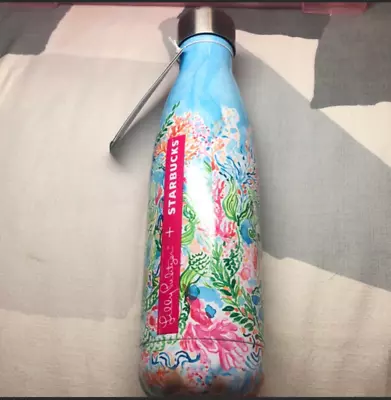 New Lilly Pulitzer + Starbucks S'well Sirens Calling Mermaid Water Bottle • £67.45