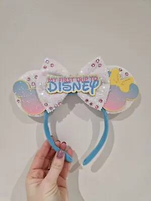 Disney My First Trip To Disney Ears Headband-  Minnie Mickey Mouse - Disney Park • £10.49