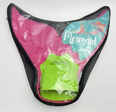 Finis Mermaid Dream Fin - Green/pink Swimming Mermaid Fin.  Comes With Bag • $12.99