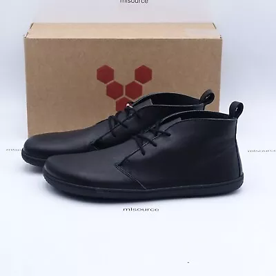 VivoBarefoot Men's Gobi III Minimalist Barefoot Chukka Boots 303071-02 Black • $124.95